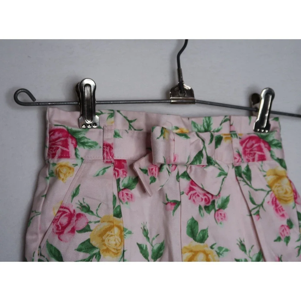 Janie and Jack Garden Rose Floral Paperbag Shorts Girls 2T Spring Summer‎ NWT